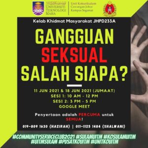 GANGGUAN SEKSUAL SALAH SIAPA?