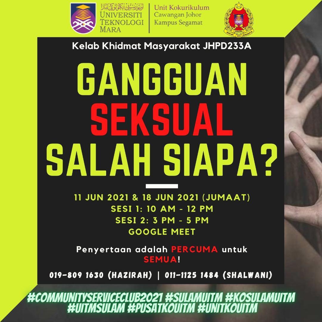 GANGGUAN SEKSUAL SALAH SIAPA?